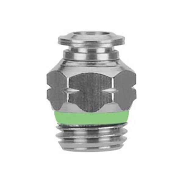 Alpha Technologies Aignep USA Straight Male 1/4" Tube x 10/32 UNF Male 60000-04-32 - main